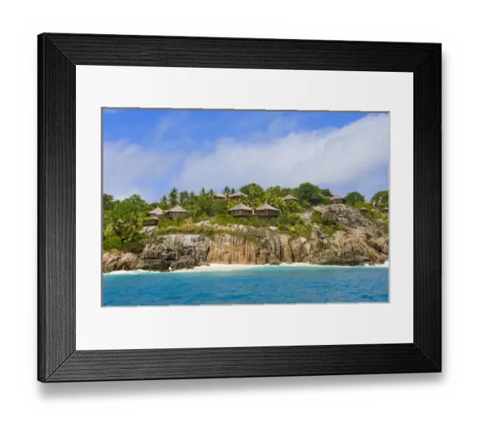 Framed Print : Fregate Island Resort (PR)