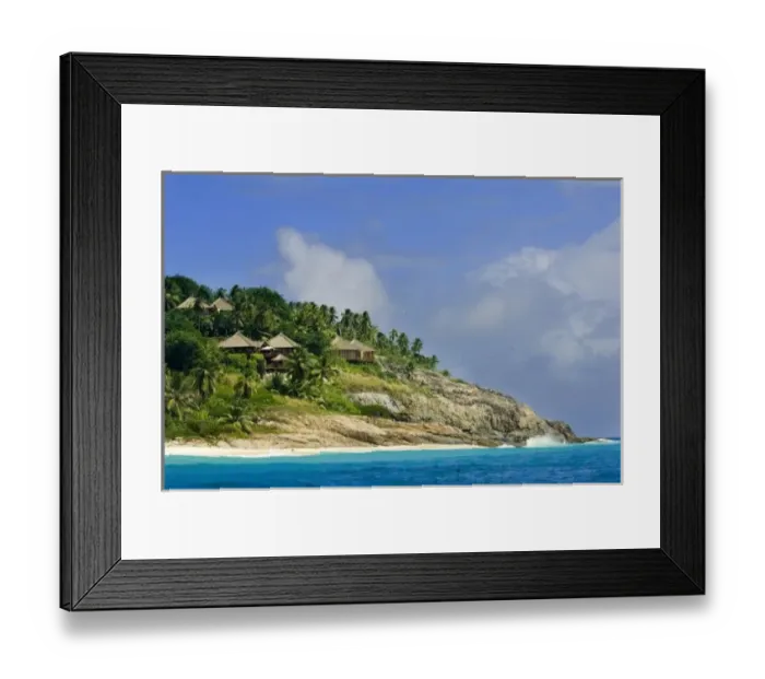 Framed Print : Fregate Island resort (PR) Framed Print : Fregate Island resort (PR)