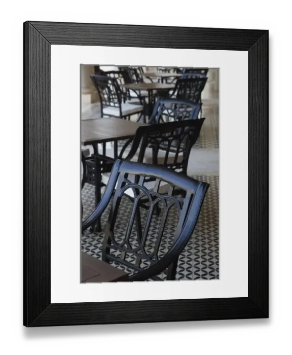 Framed Print : Dominican Republic, Punta Cana Region, Bavaro, Iberostar Grand Hotel, cafe chairs Framed Print : Dominican Republic, Punta Cana Region, Bavaro, Iberostar Grand Hotel, cafe chairs