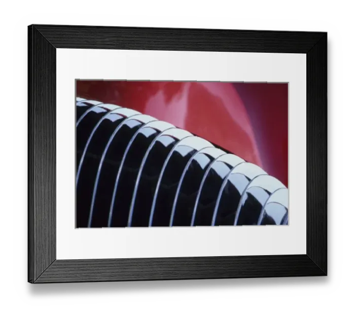 Framed Print : USA, Washington, Everett. Front grill detail of red, custom-built (in 1941) auto Framed Print : USA, Washington, Everett. Front grill detail of red, custom-built (in 1941) auto