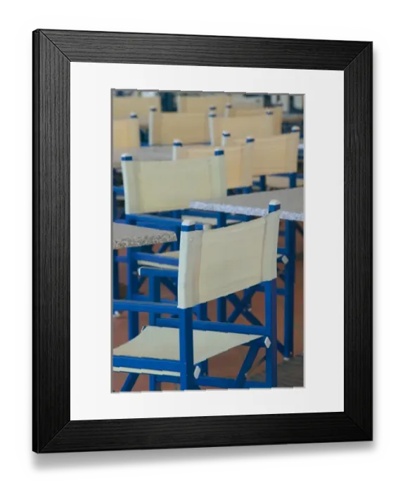 Framed Print : FRENCH WEST INDIES, Guadaloupe, Grande Terre, BAS DU FORT: Cafe Chairs at Bas Du Framed Print : FRENCH WEST INDIES, Guadaloupe, Grande Terre, BAS DU FORT: Cafe Chairs at Bas Du