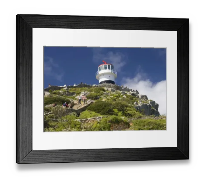 Framed Print : Cape Town, South Africa. A lighthouse on the Cape Peninsula outside of Cape Town Framed Print : Cape Town, South Africa. A lighthouse on the Cape Peninsula outside of Cape Town