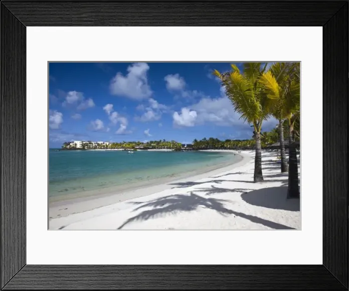 Framed Print : Mauritius, Eastern Mauritius, Trou d Eau Douce, Le Touessrok Resort Hotel, beach