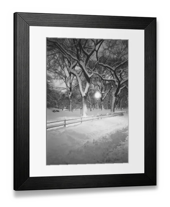 Framed Print : NA, USA, New York, New York City. Snow, covered promenade in Central Park Framed Print : NA, USA, New York, New York City. Snow, covered promenade in Central Park