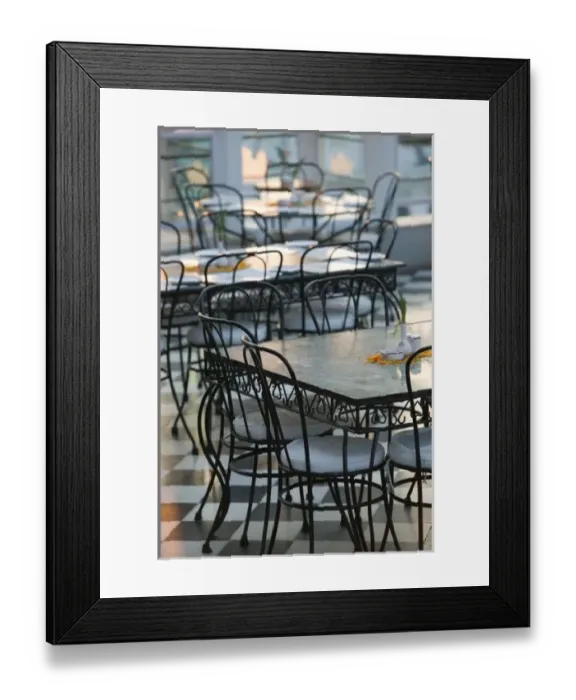 Framed Print : INDIA, Rajasthan, Udaipur: Cafe Tables / Udai Kothi Hotel Framed Print : INDIA, Rajasthan, Udaipur: Cafe Tables / Udai Kothi Hotel