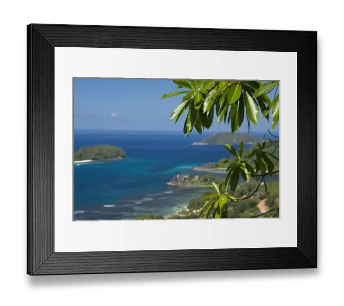Framed Print : Seychelles, Island of Mahe. Western coast of Mahe, Port Ternay Marine National Park Framed Print : Seychelles, Island of Mahe. Western coast of Mahe, Port Ternay Marine National Park