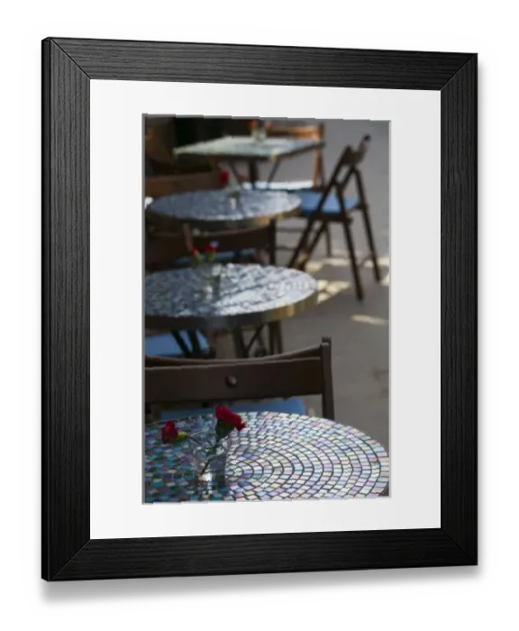 Framed Print : CHINA, Shanghai. French Concession Area- Taikang Road Arts Center-Mosaic Table