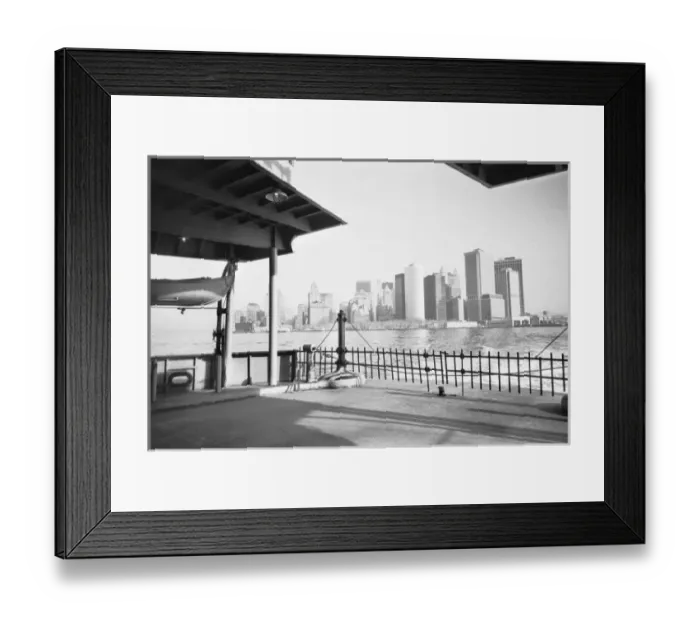 Framed Print : USA, NEW YORK: New York City Lower Manhattan from the Staten Island Ferry Framed Print : USA, NEW YORK: New York City Lower Manhattan from the Staten Island Ferry