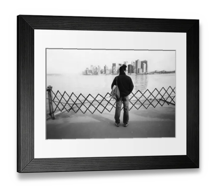 Framed Print : USA, NEW YORK: New York City Aboard the Staten Island Ferry