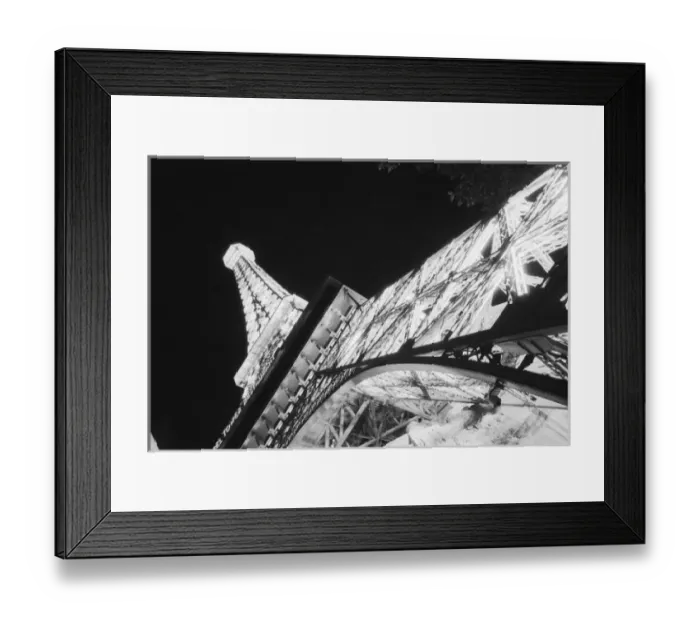 Framed Print : USA, Nevada, Las Vegas: Eiffel Tower / Paris Casino / Evening Framed Print : USA, Nevada, Las Vegas: Eiffel Tower / Paris Casino / Evening