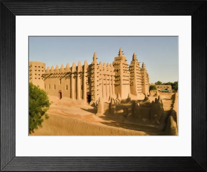 Framed Print : Mosque at Djenne Framed Print : Mosque at Djenne