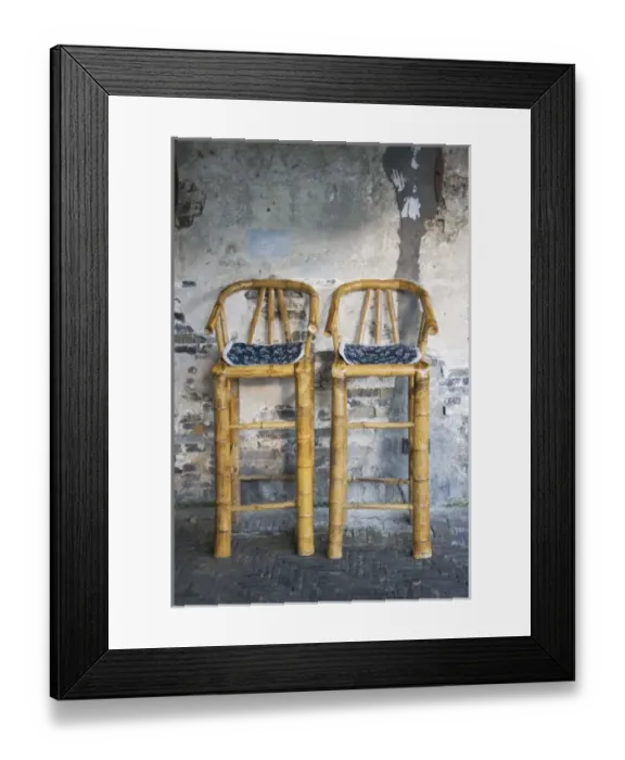 Framed Print : Old styled bamboo Framed Print : Old styled bamboo