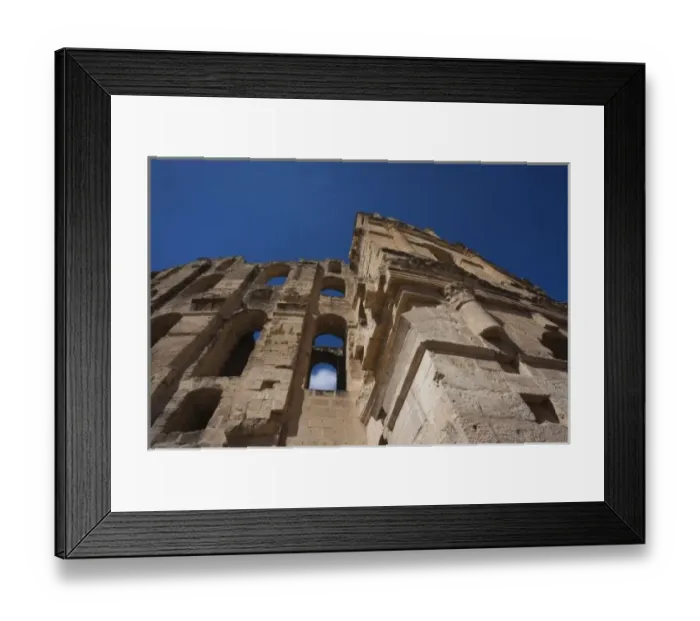 Framed Print : Tunisia, Tunisian Central Coast, El Jem, Roman Colosseum, b. 238 AD Framed Print : Tunisia, Tunisian Central Coast, El Jem, Roman Colosseum, b. 238 AD