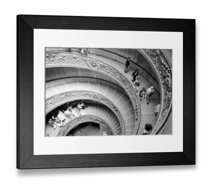Framed Print : Rome Italy, Vatican Staircase