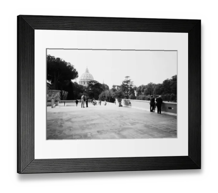 Framed Print : Rome Italy, The Vatican Gardens