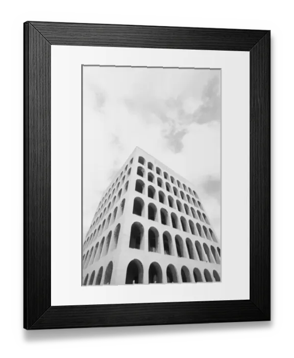 Framed Print : Rome Italy, EUR Palazzo del Lavoro Framed Print : Rome Italy, EUR Palazzo del Lavoro