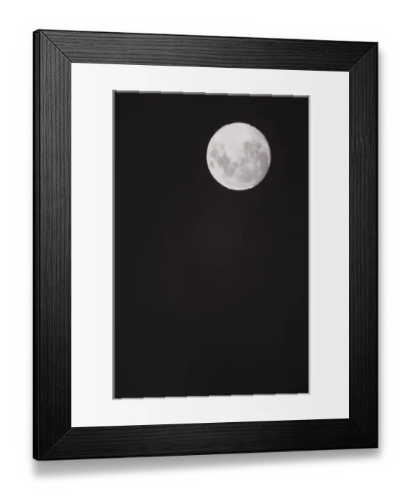 Framed Print : Infrared moon