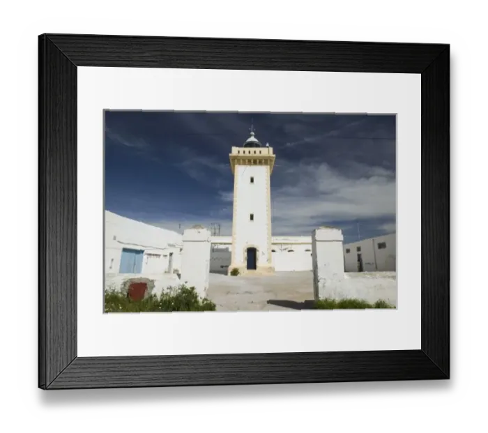 Framed Print : MOROCCO, Atlantic Coast, ESSAOUIRA: Essaouira Lighthouse Framed Print : MOROCCO, Atlantic Coast, ESSAOUIRA: Essaouira Lighthouse