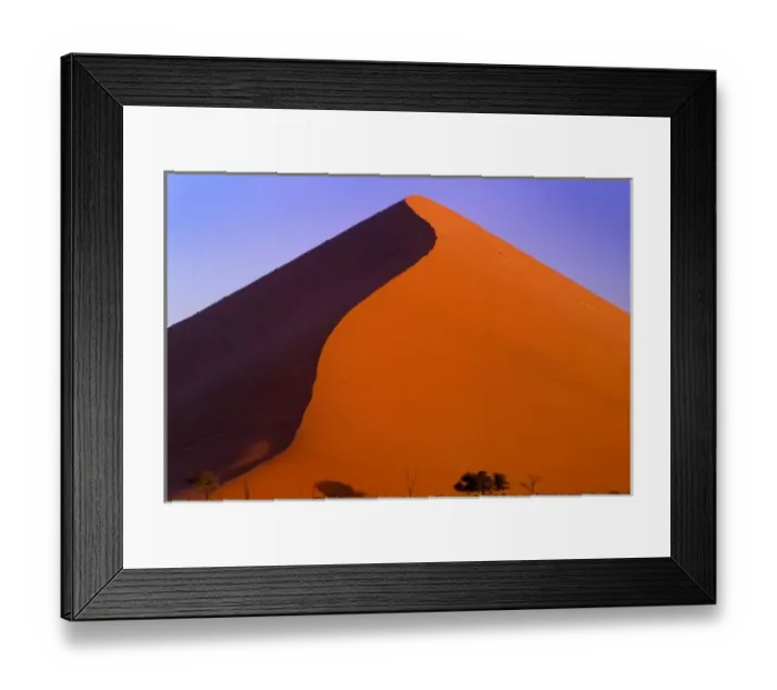 Framed Print : Africa, Namibia, Namib NP, Sossusvlei, Sand dunes