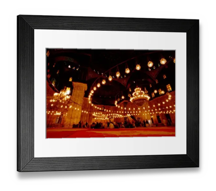 Framed Print : Africa, Egypt, Cairo, Muhammad Ali Mosque, The Citadel, Tour groups learn about about