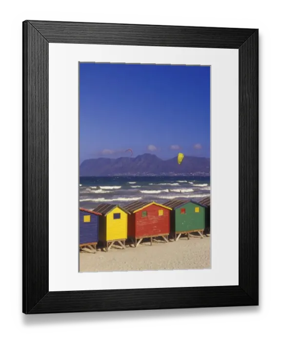 Framed Print : St. James Bay Bathing Boxes, near Capetown, South Africa Framed Print : St. James Bay Bathing Boxes, near Capetown, South Africa