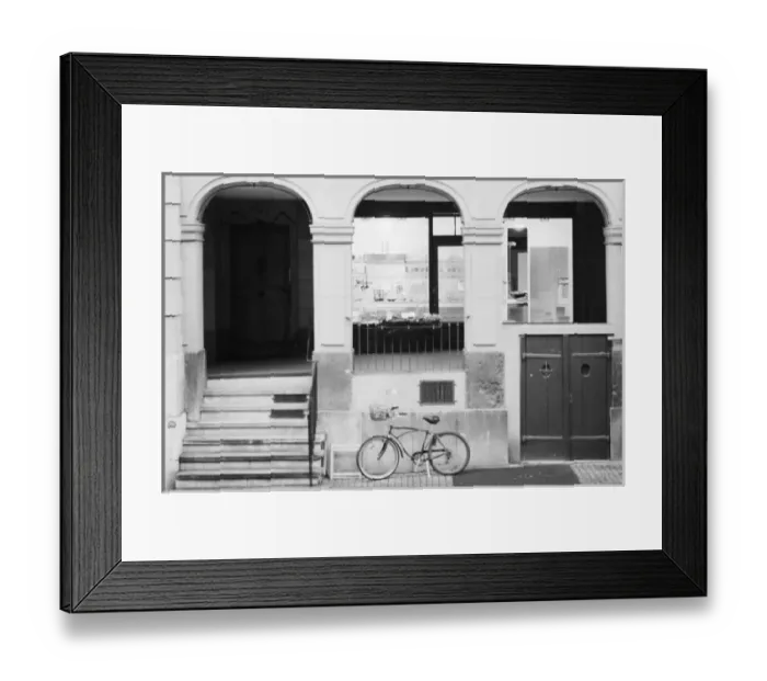 Framed Print : Europe, Switzerland, Berne. Kramgasse Building with bike Framed Print : Europe, Switzerland, Berne. Kramgasse Building with bike