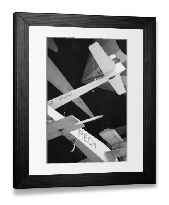 Framed Print : Europe, Switzerland, Lucerne. Aerial glider display, Swiss Transport Musem Framed Print : Europe, Switzerland, Lucerne. Aerial glider display, Swiss Transport Musem
