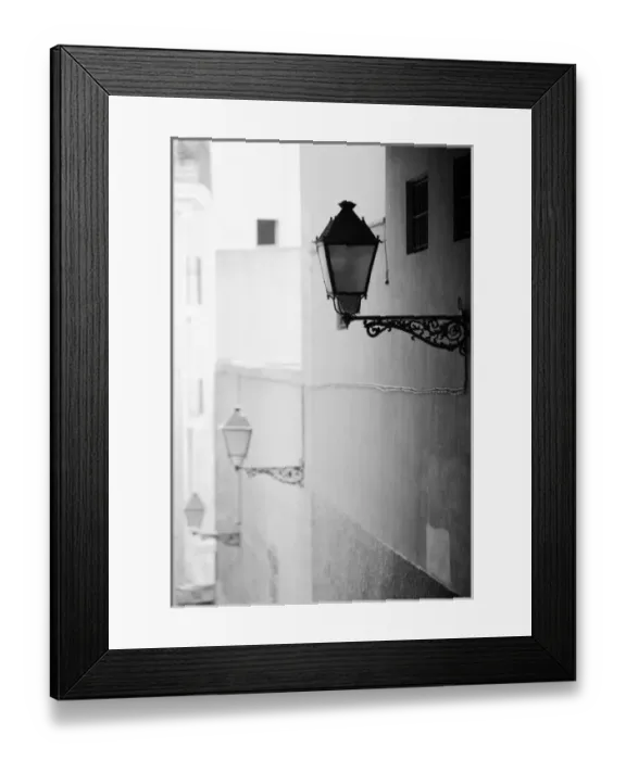Framed Print : Europe, Spain, Mallorca. Streelights, Palma