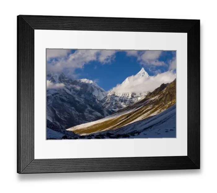 Framed Print : View of Mount Jichu Drake, Bhutan