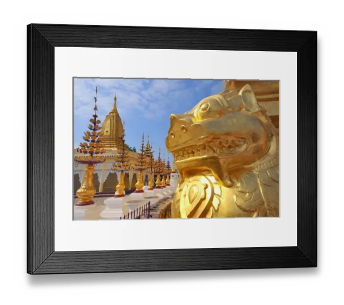 Framed Print : Asia, Myanmar (Burma), Bagan (Pagan). The Shwe Zigon Pagoda complex in Bagan Framed Print : Asia, Myanmar (Burma), Bagan (Pagan). The Shwe Zigon Pagoda complex in Bagan