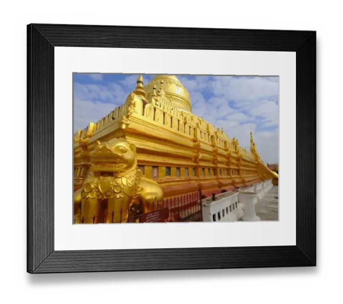 Framed Print : Shwezigon Pagoda in Bagan, Bagan (Pagan), Myanmar (Burma) Framed Print : Shwezigon Pagoda in Bagan, Bagan (Pagan), Myanmar (Burma)