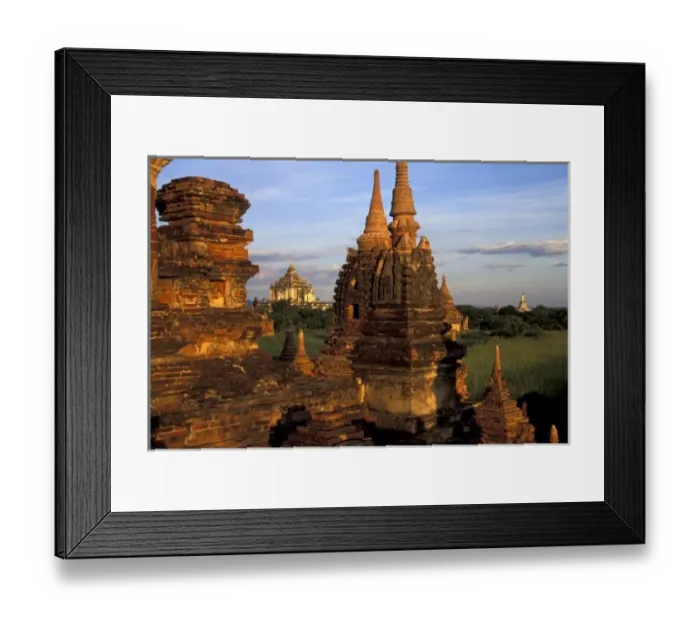 Framed Print : Asia, Myanmar, Bagan. Ancient temples and pagodas at sunrise (MR) Framed Print : Asia, Myanmar, Bagan. Ancient temples and pagodas at sunrise (MR)