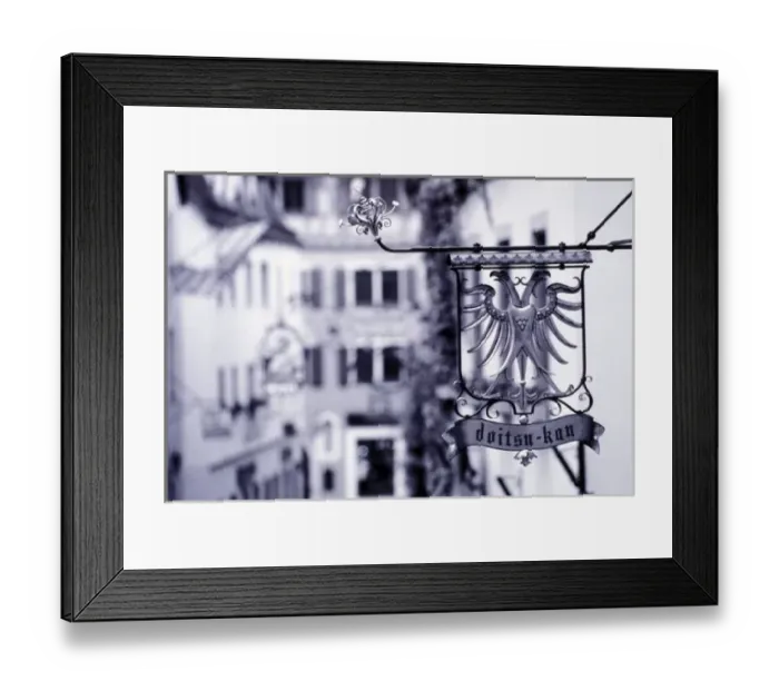 Framed Print : Germany, Bavaria, Rottenburg. Hotel sign Framed Print : Germany, Bavaria, Rottenburg. Hotel sign