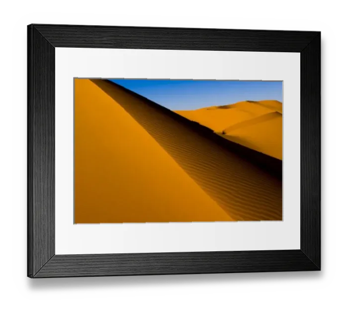 Framed Print : Libya, Fezzan, dunes of the Erg Murzuq