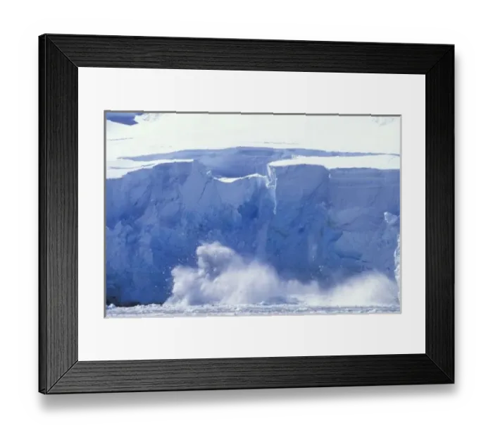 Framed Print : Antarctica, Paradise Bay, Massive wave forms as icebergs calve from tidewater glacier Framed Print : Antarctica, Paradise Bay, Massive wave forms as icebergs calve from tidewater glacier