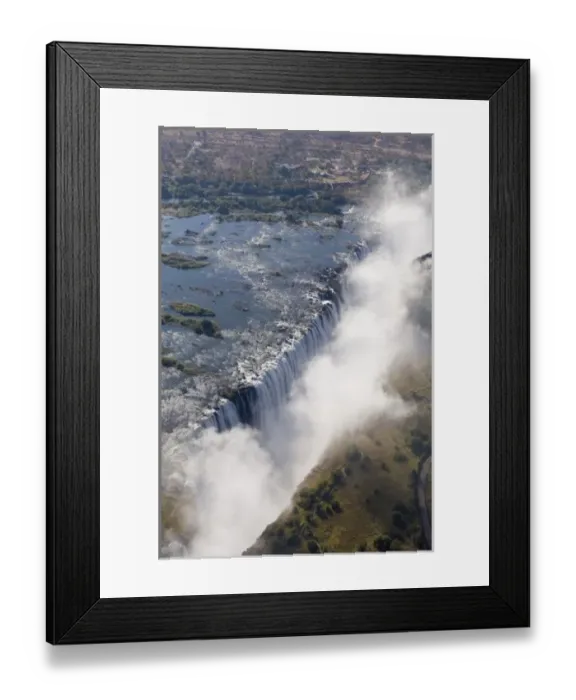 Framed Print : Victoria Falls, Zambesi River, Zambia - Zimbabwe border Framed Print : Victoria Falls, Zambesi River, Zambia - Zimbabwe border