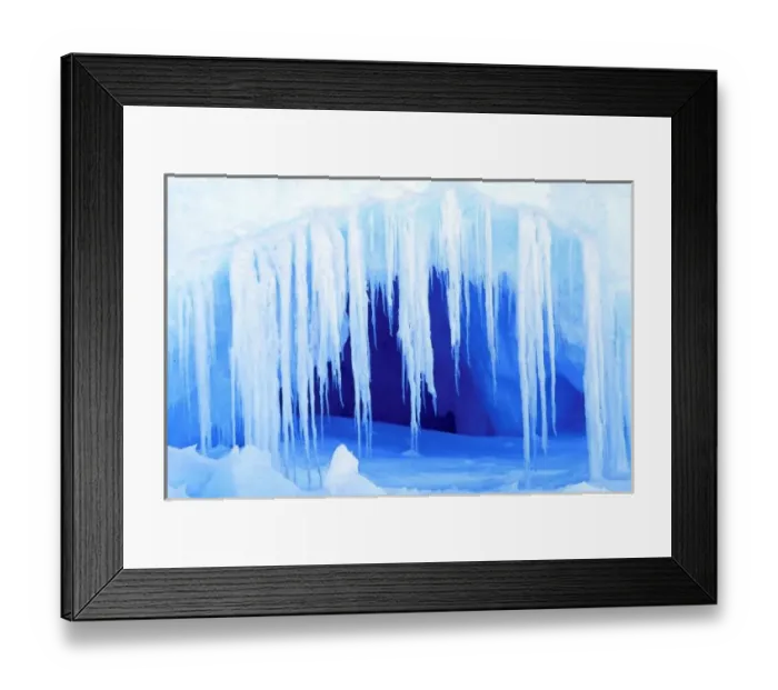 Framed Print : Antarctica, Australian Antarctic Territory. Cave in Iceberg Framed Print : Antarctica, Australian Antarctic Territory. Cave in Iceberg
