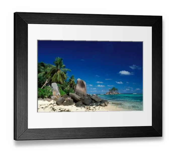 Framed Print : Seychelles, Mahe Island, Anse Royale Beach Framed Print : Seychelles, Mahe Island, Anse Royale Beach