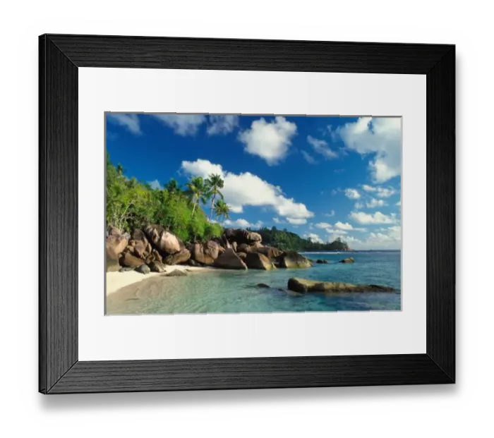 Framed Print : Seychelles, Mahe Island, Lazare Bay Framed Print : Seychelles, Mahe Island, Lazare Bay