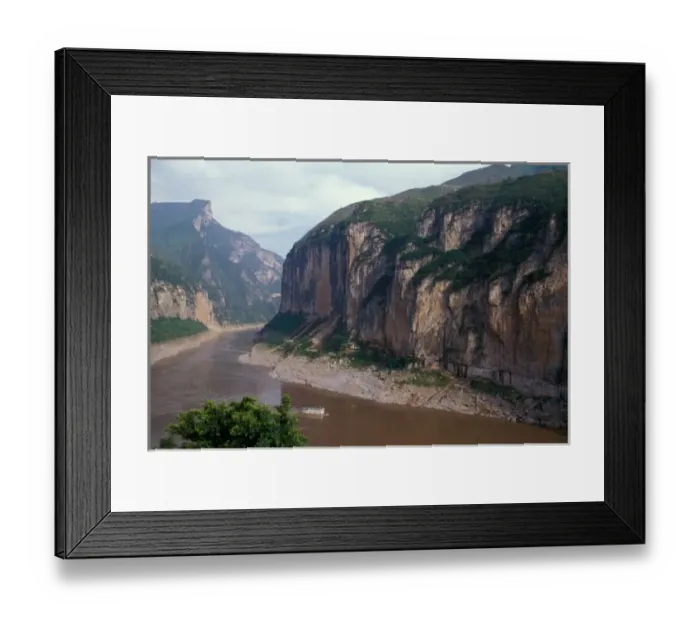Framed Print : Asia, China, Yangtze River, Three Gorges. Landscape of entrance to Qutang Gorge Framed Print : Asia, China, Yangtze River, Three Gorges. Landscape of entrance to Qutang Gorge