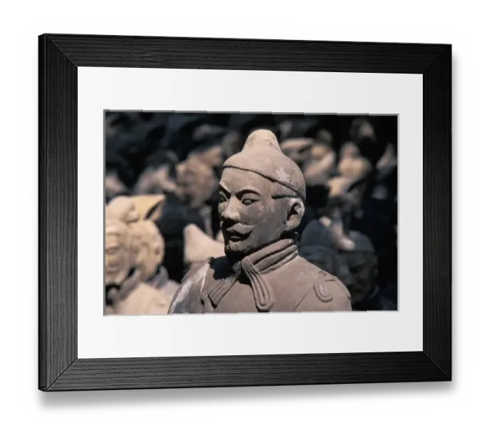 Framed Print : Terra Cotta warriors in Emperor Qin Shihuangs Tomb, Xian, Shaanxi, China