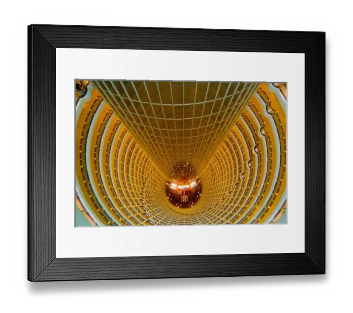 Framed Print : Shanghai China wonderful abstract of Oriental Towers and new Hyatt Hotel rooms
