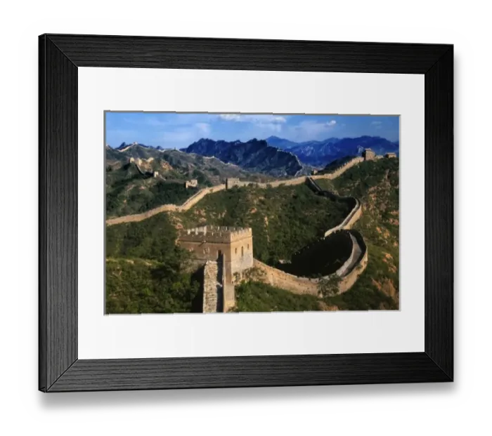 Framed Print : Landscape of Great Wall, Jinshanling, China