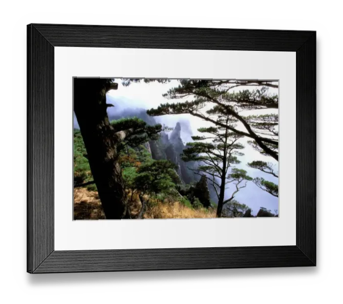 Framed Print : Asia, China, Huanshan. The yellow mountain