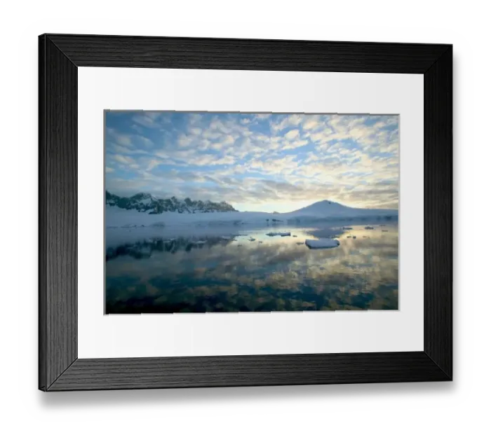 Framed Print : Mountain Ranges around Port Lockeroy