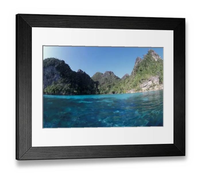 Framed Print : Indonesia, Papua (formerly Irian), Misool, beehive islands