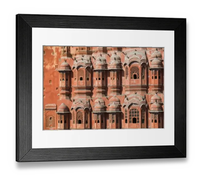 Framed Print : INDIA, Rajasthan, Jaipur: Hawa Mahal (Palace of the Winds) Exterior (b. 1799) Framed Print : INDIA, Rajasthan, Jaipur: Hawa Mahal (Palace of the Winds) Exterior (b. 1799)