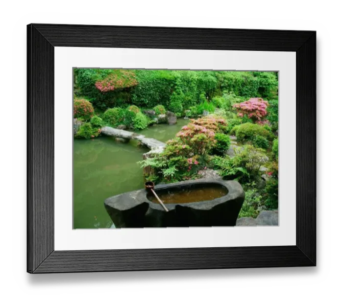 Framed Print : Asia, Japan, Kyoto. Zen Garden Framed Print : Asia, Japan, Kyoto. Zen Garden
