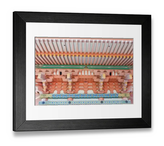 Framed Print : Japan, Kyoto, Kiyomizudera Pagoda Detail