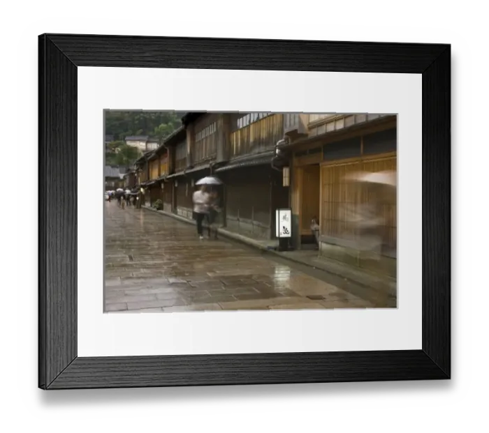 Framed Print : Japan, Ishikawa, Kanazawa, Higashi Chaya Distrcit
